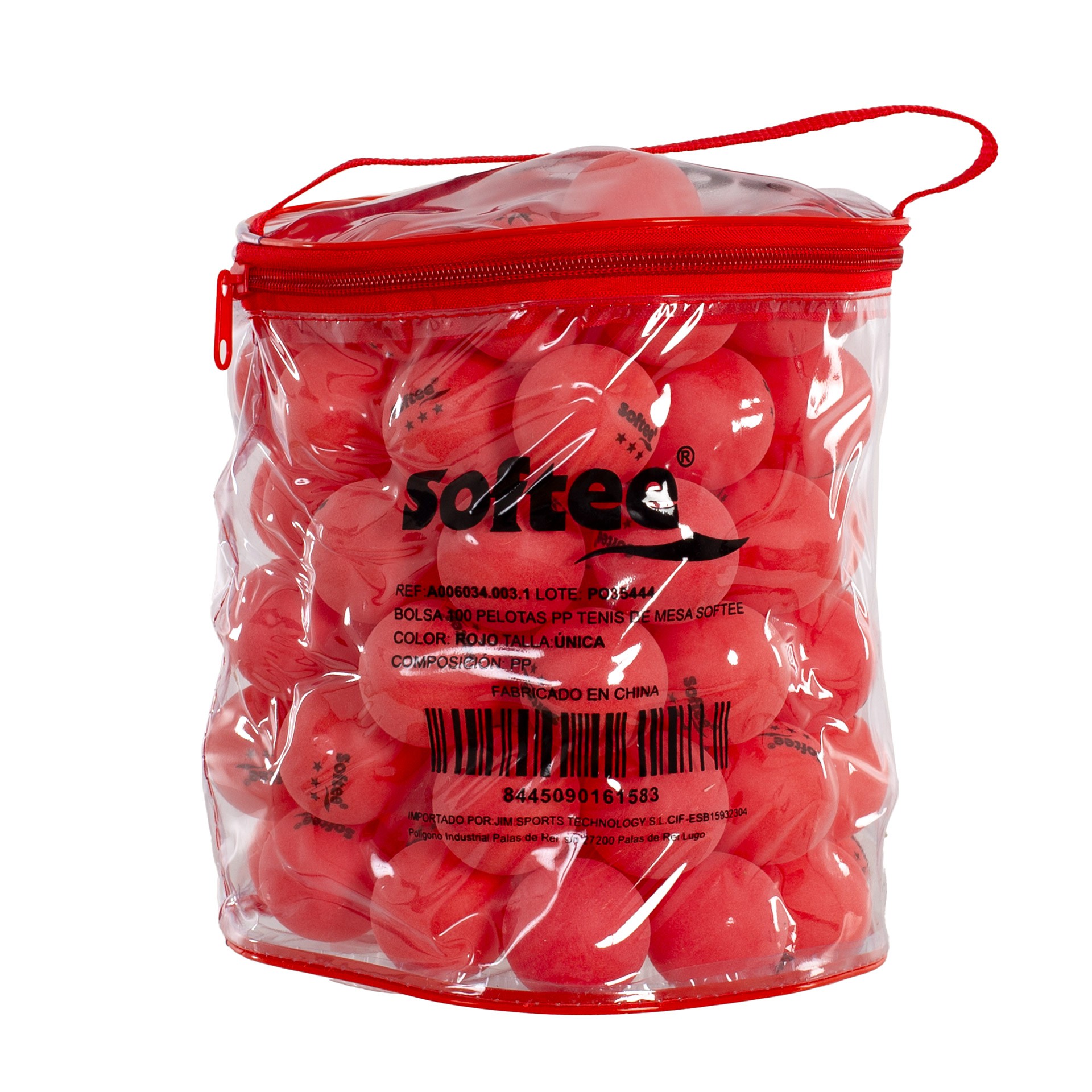 Bolsa 100 pelotas pp tenis de mesa softee - Imagen 25