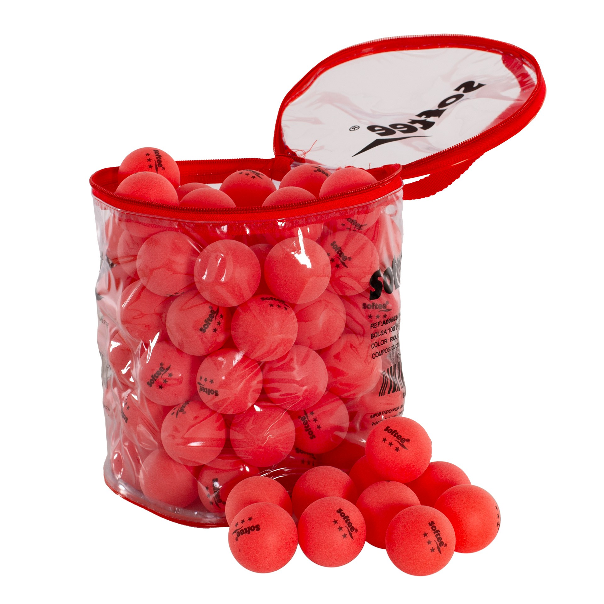 Bolsa 100 pelotas pp tenis de mesa softee - Imagen 8