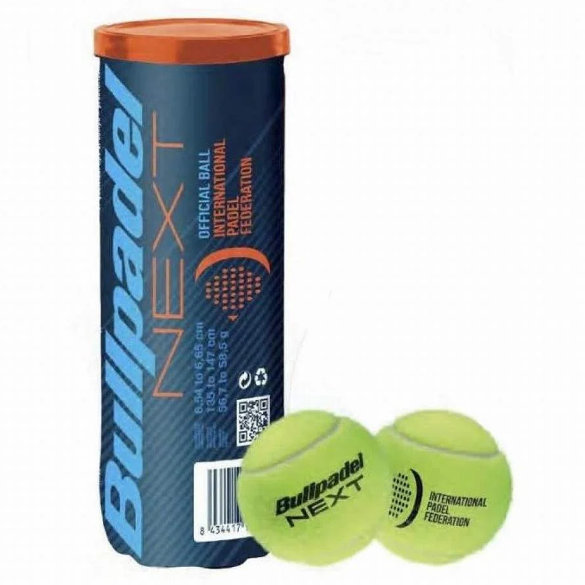 Bote 3 pelotas de pádel bullpadel fip next - Imagen 2