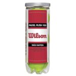 Bote 3 pelotas de pádel wilson 'rush 100' - Imagen 2