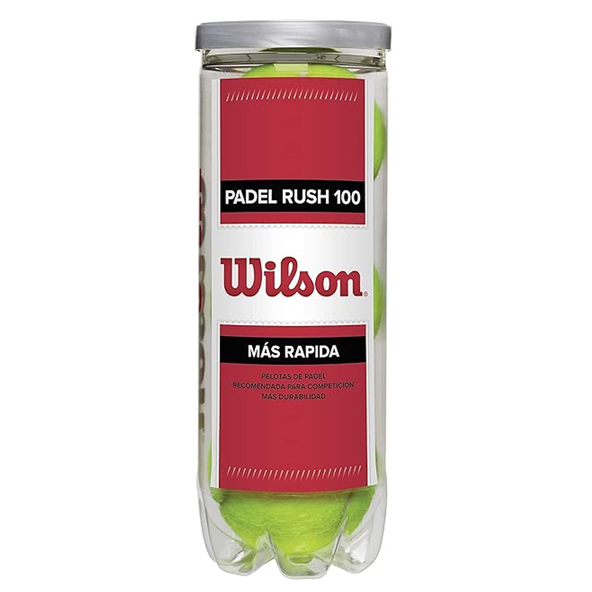 Bote 3 pelotas de pádel wilson 'rush 100' - Imagen 2