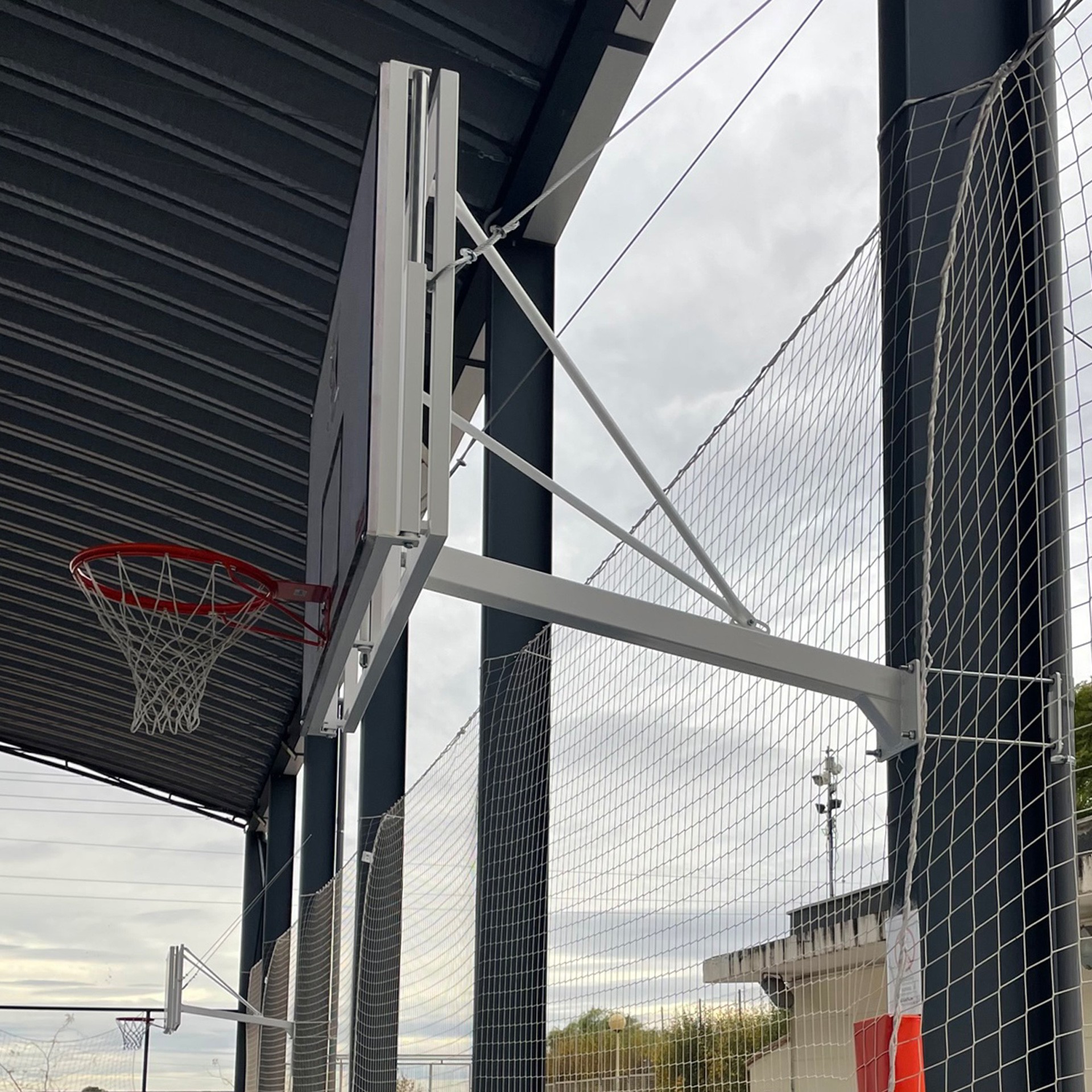 Juego Canasta Basket Fija A Viga Vuelo 1,65 Mts - Imagen 2