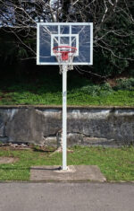 Juego Canastas Minibasket Deluxe (2 Unidades), Monotubo 100, Fijas, Con Base De Anclaje (Sin Tableros, Aros, Redes). - Imagen 4