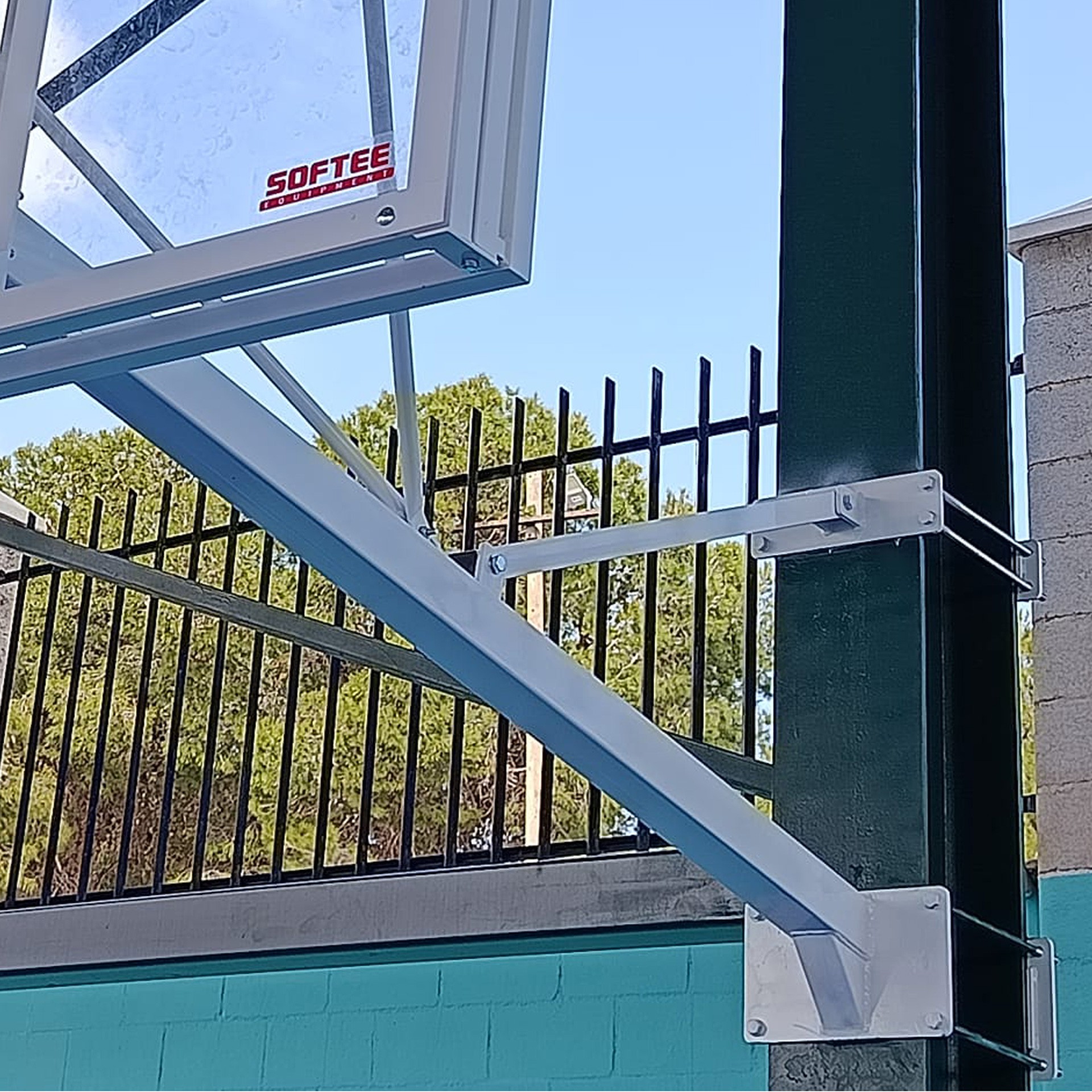 Juego de 2 canastas de basket deluxe fija a viga vuelo especial - Imagen 4