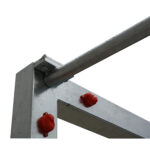 Juego Porterias Futbol Sala/Balonmano (2 Unidades), Metalicas Galvanizadas, Trasladables, 80X80Mm, Base 80X40Mm. - Imagen 2