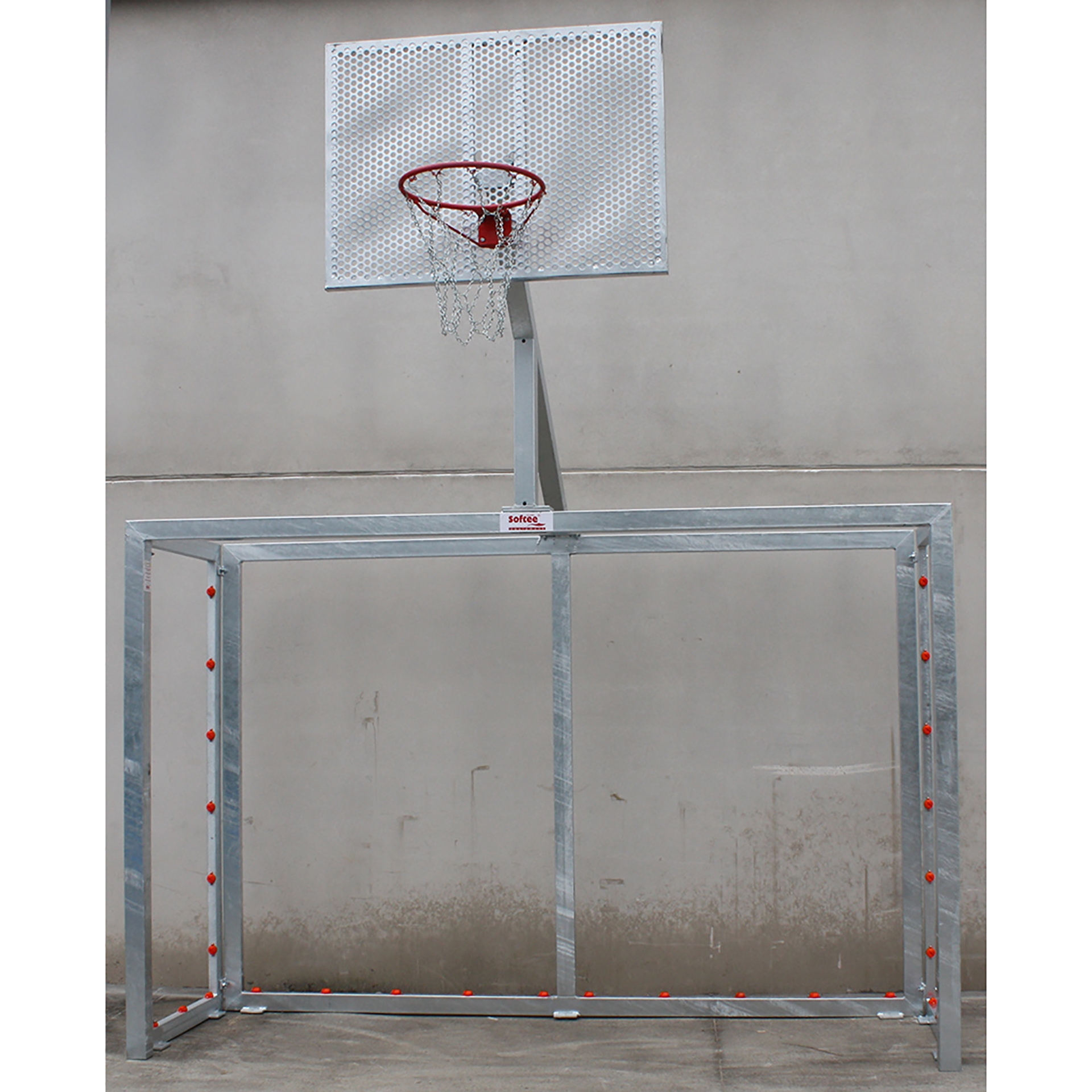 Juego Porterias Galvanizadas Futbo Sala/Balonmano - Canasta Basket - Imagen 3