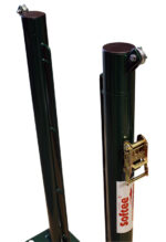 Juego Postes De Tenis Fijos Ø 80 Mm Con Base Para Atornillar - Imagen 2
