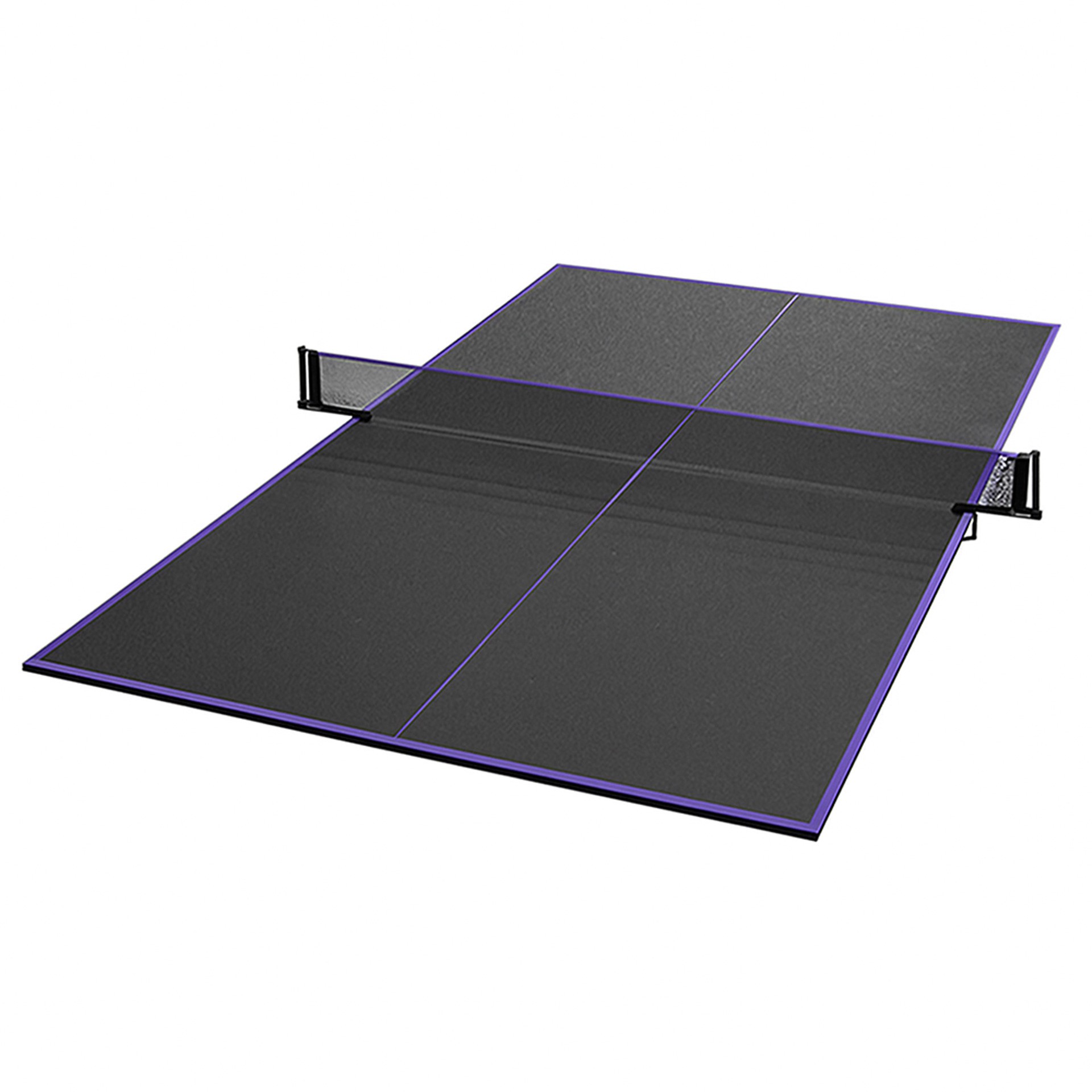 Kit tableros tenis de mesa con soporte y red negro/violeta - Imagen 2