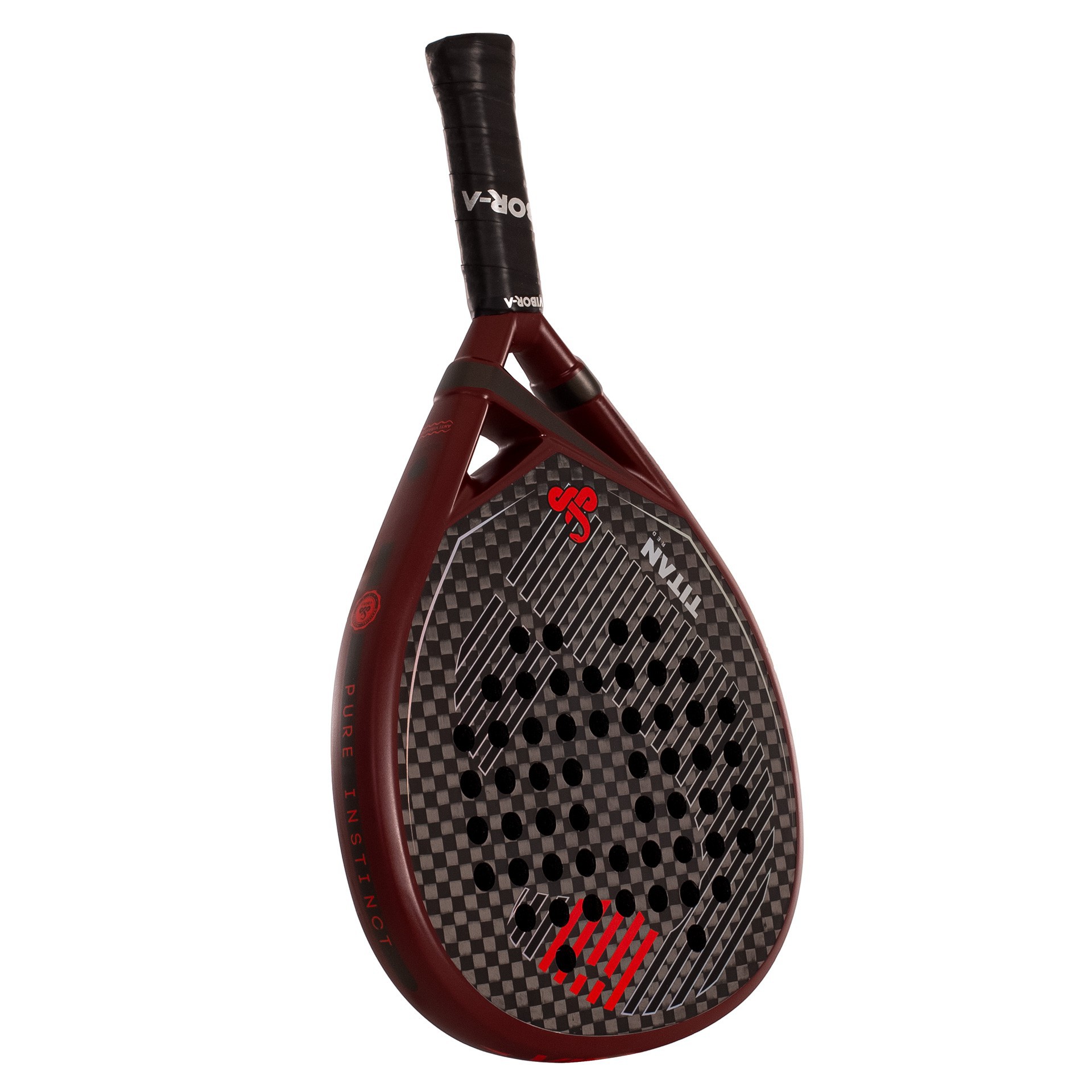Pack pala pádel vibor-a titan 12k red - Imagen 2