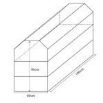 Plinton Desmontable Piramidal De Espuma -Tres Piezas- 100 X 60 X 90 Cm - Imagen 2