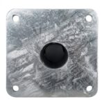 Poste metálico galvanizado 6m para red protección con pletina para atornillar - Imagen 3