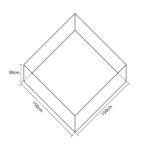 Suelo De Lona Pvc Para Piscina Cuadrada De 150X150 Cm - Imagen 2