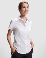 Camisa hostelería entallada mujer - Imagen 2
