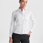 Camisa hostelería manga larga mujer