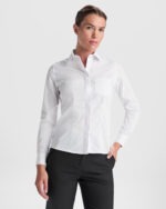 Camisa hostelería manga larga mujer