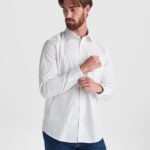Camisa hostelería manga larga hombre