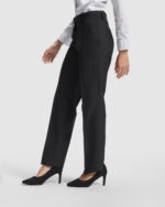 Pantalon hosteleria entallado mujer - Imagen 4
