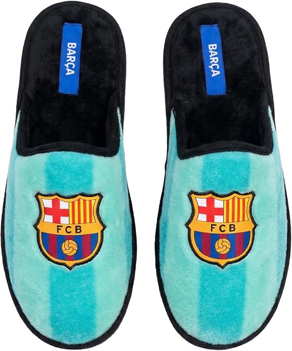 fcb_1 Zapatillas de Casa FC Barcelona Oficiales Turquesa - Suela Pegada - Imagen 1