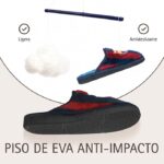 Zapatillas de Casa FC Barcelona Oficiales a Rayas Azulgrana - Suela Pegada - Imagen 3