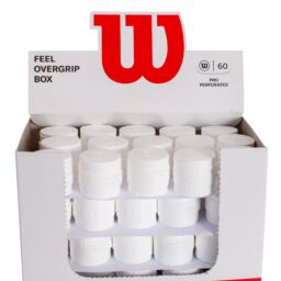 Caja 60 overgrips wilson blanco pro perforados