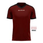 Camiseta Givova Revolution en granate y negro – Sports Equipe