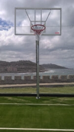 Juego Canastas (2 Unidades) Baloncesto, Galvanizadas, Fijas Con Base, Monotubo 114 Mm (Sin Tablero, Aro) - Imagen 3