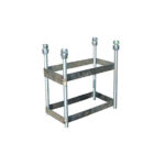 Juego Canastas (2 Unidades) Baloncesto, Galvanizadas, Fijas Con Base, Monotubo 114 Mm (Sin Tablero, Aro) - Imagen 2