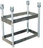 Juego Canastas Minibasket (2 Unidades) Antivandalicas, Tubo 114 Mm, Galvanizadas  (Incluye Aros, Redes Y Tableros). - Imagen 5