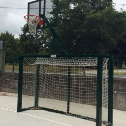 Juego Porterias F.Sala/Balonmano – Canasta Basket Verde-1