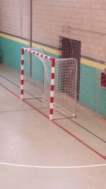 Juego Porterias Balonmano-Futbol Sala (2 Unidades), Aluminio, Trasladables, 80X80, Base Tubo Redondo - Imagen 4