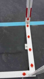 Juego Porterias Futbol Sala/Balonmano (2 Unidades), Aluminio, Trasladables, 80X80Mm, Base 80X40Mm. - Imagen 2