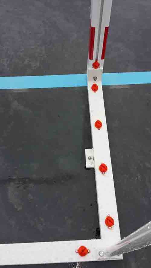 Juego Porterias Futbol Sala/Balonmano (2 Unidades), Aluminio, Trasladables, 80X80Mm, Base 80X40Mm. - Imagen 2