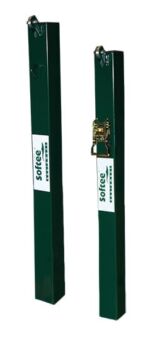 Juego Postes Tenis Fijos Cuadrados 80 X 80 Mm