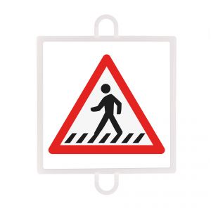 panel de señalizacion trafico de peligro nº2 (peatones)