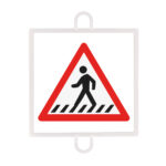 Panel De Señalizacion Trafico De Peligro Nº2 (Peatones) - Imagen 2