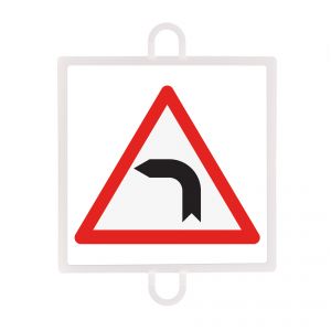 panel de señalizacion trafico de peligro nº 12 (curva izquierda)