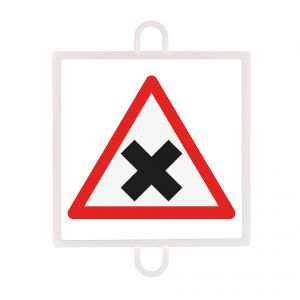 panel de señalizacion trafico de peligro nº 3 (intersección)