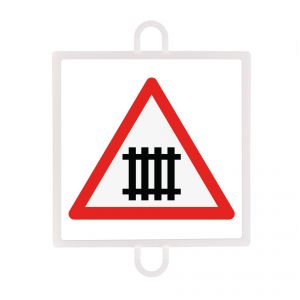 panel de señalizacion trafico de peligro nº 5 (nivel con barreras)