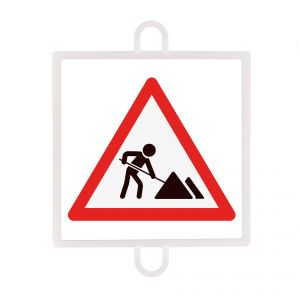 panel de señalizacion trafico de peligro nº 7 (obras)