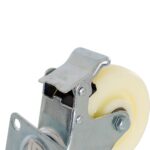 Rueda de nylon giratoria con freno - Imagen 3