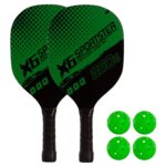 Set de 2 palas pickleball madera con 4 pelotas - Imagen 6