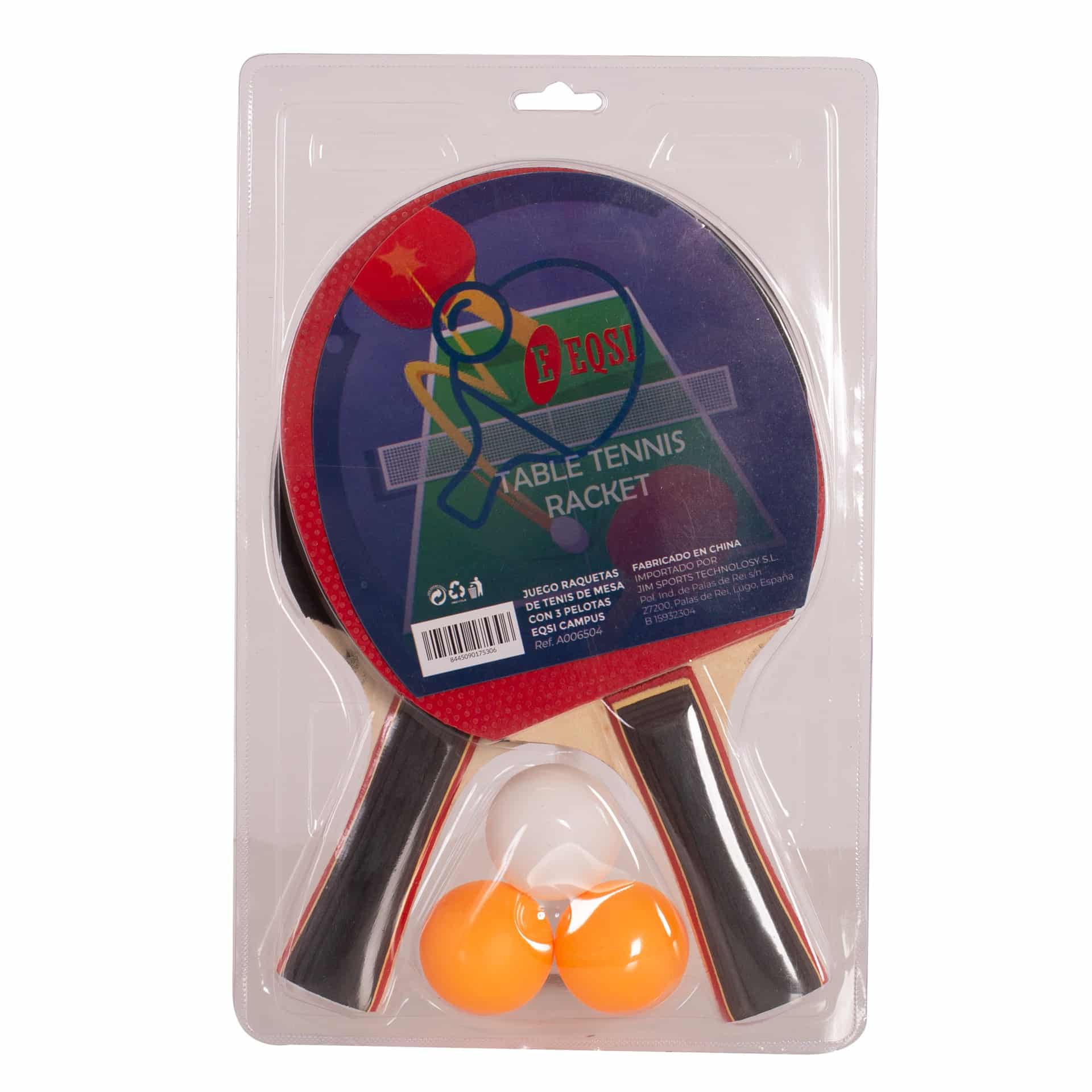 juego-raquetas-tenis-de-mesa-campus-eqsi-sportsequipe Juego de 2 raquetas de tenis de mesa Campus con 3 pelotas Eqsi – Sports Equipe