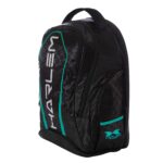 Vista lateral de la mochila de pádel Aero Harlem con bolsillo lateral