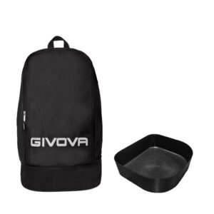 Mochila deportiva Givova Zaino Sport Big negra con fondo rígido para calzado – Sports Equipe