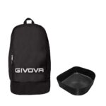 Mochila Givova Zaino Sport Big negra con el fondo rígido para calzado extraído