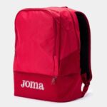 Mochila Joma Estadio III en color rojo con zapatillero independiente, Joma