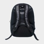 Espalda acolchada y tirantes de la mochila de pádel Ambassador Varlion en negro
