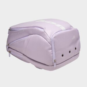 Compartimento inferior ventilado para zapatillas de la mochila de pádel Ambassador Varlion en lila