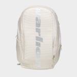 Vista frontal de la mochila de pádel Ambassador Varlion en color blanco