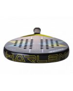 Vista superior del marco y la cabeza de la pala de pádel Corex 18K Harlem